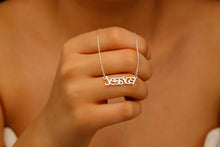 Load image into Gallery viewer, Ethereal Creations Personalized Asymmetrical Name Necklace - Unique &amp; Stylish Design for a Meaningful Touch