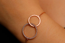 Load image into Gallery viewer, Infinity Link Bracelet with Diamonds