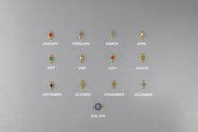 Load image into Gallery viewer, Personalized Birth Month Flower &amp; Birthstone Dangle Earrings