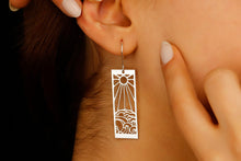 Load image into Gallery viewer, OceanVibe Sun &amp; Wave Earrings - Embrace the Spirit of Adventure