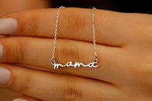 Load image into Gallery viewer, Mama Jewelry Dainty Silver Necklace for New Moms | Perfect Gift for Mother's Day &amp; Birthdays