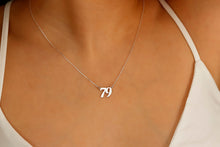 Load image into Gallery viewer, Lucky Charm Co. Favourite Number Necklace - Gold Spiritual Birth Year Jewelry Gift for Friends