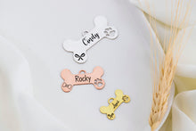 Load image into Gallery viewer, Personalized 925 Sterling Silver Pet ID Tag Charm | Unique Dog &amp; Cat Collar Accessory
