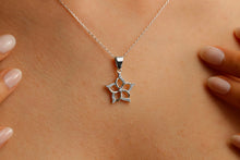 Load image into Gallery viewer, Aphrodite Dainty CZ Diamond Venus Flower Necklace | Symbol of Love &amp; Beauty | Protection Pendant