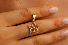 Load image into Gallery viewer, Aphrodite Dainty CZ Diamond Venus Flower Necklace | Symbol of Love &amp; Beauty | Protection Pendant