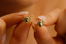 Load image into Gallery viewer, Spider Earrings - Dazzling Silver &amp; Gold Variants for a Bold Statement