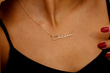 Load image into Gallery viewer, Silver Nameplate Necklace - Personalized Elegance for Every Style