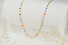 Load image into Gallery viewer, Gemstone Baguette Necklace - Multicolor Charm Jewelry