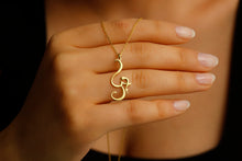 Load image into Gallery viewer, Sterling Silver Yoga Symbol Necklace