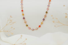 Load image into Gallery viewer, Gemstone Baguette Necklace - Multicolor Charm Jewelry