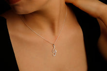 Load image into Gallery viewer, Sterling Silver Yoga Symbol Necklace