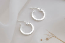 Load image into Gallery viewer, Dazzling Gold Huggie Hoops - Sterling Silver Multi-Hole Design, Perfect Stacked Sleeper Earrings for Effortless Style