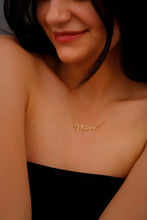 Load image into Gallery viewer, Gold &amp; Grace Name Necklace - Stunning 10K Solid Gold Personalization
