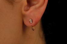 Load image into Gallery viewer, Gold Luxe Tiny Stone Ear Jacket Earrings - Dazzling Elegance for Every Occasion