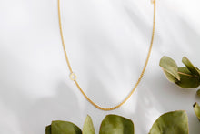 Load image into Gallery viewer, Dainty Initial Necklace by SilverGoldandRose | Personalize Your Style with a Unique Sideways Letter Design