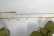 Load image into Gallery viewer, Sparkle &amp; Shine Initial Name Necklace - Personalized Sterling Silver &amp; Gold Letter Jewelry for Her