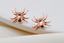 Load image into Gallery viewer, Arachnid Spooky Tarantula Earrings in  925 Sterling Silver