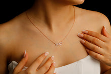 Load image into Gallery viewer, Dainty XOXO Gold Hugging Pendant Necklace | Silver Kisses Jewelry for Her | Perfect Gift for Girls