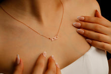 Load image into Gallery viewer, Dainty XOXO Gold Hugging Pendant Necklace | Silver Kisses Jewelry for Her | Perfect Gift for Girls