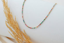 Load image into Gallery viewer, Rainbow Glam Necklace - Dainty 14K Gold Filled Tennis Jewelry with Colorful CZ Stones