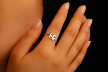 Load image into Gallery viewer, Angel Numbers Jewelry Sterling Silver Ring – Embrace Your Luck with Numerology Magic