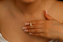 Load image into Gallery viewer, Elegant Initial Necklace - 925 Sterling Silver Old English Gothic Style