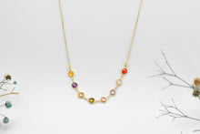 Load image into Gallery viewer, Rainbow Gemstone Choker by SilverGoldandRose
