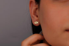 Load image into Gallery viewer, Goldsmith Personalized Gold Name Earrings - Dainty Minimalist Jewelry for Unique Gifting