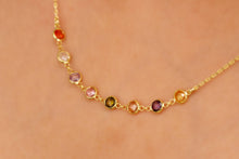 Load image into Gallery viewer, Rainbow Gemstone Choker by SilverGoldandRose