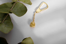 Load image into Gallery viewer, Unique Skull Keychain in 925 Sterling Silver