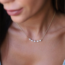 Load image into Gallery viewer, Elegant Pearl Necklace - Dainty Freshwater Beads in Gold, Rose Gold &amp; Silver