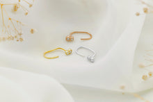 Load image into Gallery viewer, Gold Luxe Tiny Stone Ear Jacket Earrings - Dazzling Elegance for Every Occasion