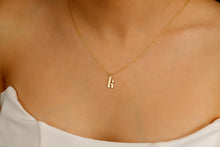 Load image into Gallery viewer, Elegant Initial Necklace - 925 Sterling Silver Old English Gothic Style