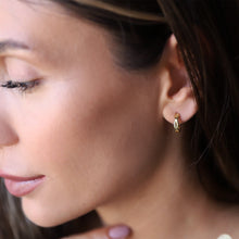 Load image into Gallery viewer, Huggies Waterproof Infinity Hoop Earrings