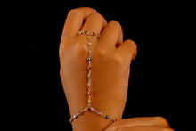 Load image into Gallery viewer, Rainbow Gemstone Hand Chain Bracelet - Colorful Multicolor Lariat Jewelry for a Dazzling Look