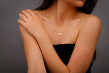 Load image into Gallery viewer, Dazzling Name Necklace - Personalized Gold Mandarin Script with Link Chain, Unique Chinese Characters Jewelry