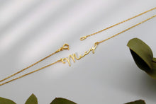 Load image into Gallery viewer, Gold &amp; Grace Name Necklace - Stunning 10K Solid Gold Personalization