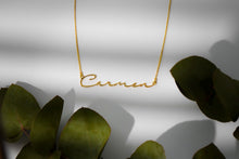 Load image into Gallery viewer, Gold &amp; Grace Name Necklace - Stunning 10K Solid Gold Personalization
