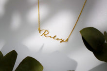Load image into Gallery viewer, Personalized Gold Name Necklace - Customized 8K &amp; 10K Solid Gold