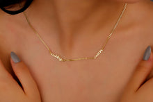 Load image into Gallery viewer, Gleam &amp; Glow Personalized Gold Name Necklace - Dainty Double Name Jewelry