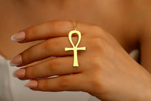 Load image into Gallery viewer, Ankh Necklace - Sterling Silver, Gold &amp; Rose Gold Designs