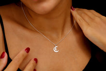 Load image into Gallery viewer, Elegant Initial Necklace - 925 Sterling Silver Old English Gothic Style