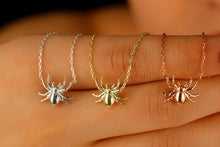 Load image into Gallery viewer, Webweaver Designs Spider Web Necklace - Intricate Handcrafted Elegance for Bold Statement Makers