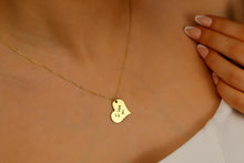 Load image into Gallery viewer, Personalized  Heartfelt Handwriting Engraved Pendant Necklace in 925 Sterling Silver