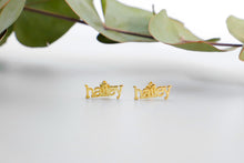 Load image into Gallery viewer, Goldsmith Personalized Gold Name Earrings - Dainty Minimalist Jewelry for Unique Gifting