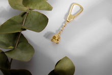 Load image into Gallery viewer, Unique Skull Keychain in 925 Sterling Silver