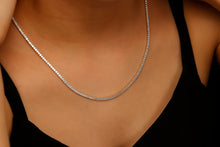 Load image into Gallery viewer, Diamond Tennis Choker Necklace in 925 Sterling Silver