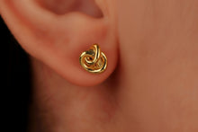 Load image into Gallery viewer, Love Knot Stud Earrings - 3 Dainty Styles in Gold, Rose Gold &amp; Silver - Perfect Gift for Her, Limited Stock Available!