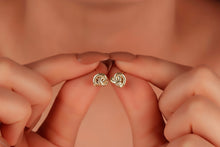 Load image into Gallery viewer, Love Knot Stud Earrings - 3 Dainty Styles in Gold, Rose Gold &amp; Silver - Perfect Gift for Her, Limited Stock Available!