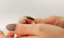 Load image into Gallery viewer, Initials Charm Earrings - Personalized Two Initials in Stunning Stud Design